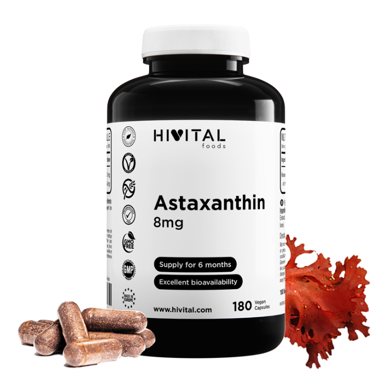HIVITAL ASTAXANTINA 8 MG  180 CÁPSULAS VEGANAS