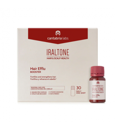 IRALTONE HAIR EFFLU BOOSTER 30 VIALES 15 ML