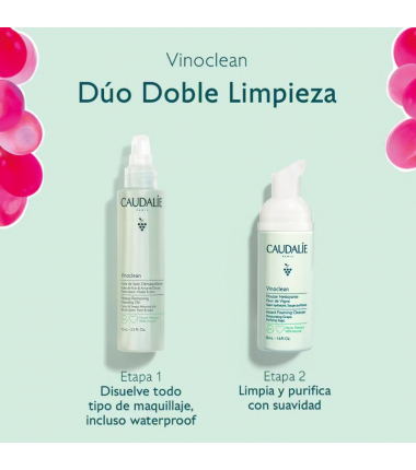 CAUDALIE VINOCLEAN DOBLE ACEITE 75 ML+ESPUMA 50M