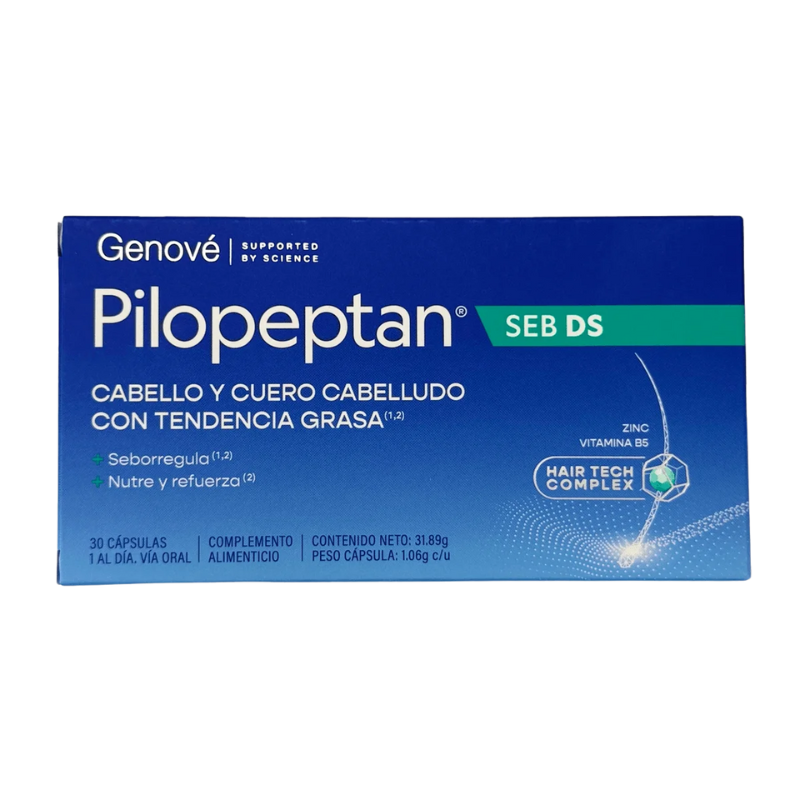 PILOPEPTAN SEB DS 30 CAPSULAS